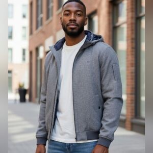 Tommy Hilfiger Soft Shell Hooded Bomber Jacket